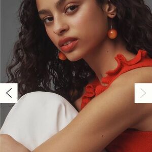 Orange and Red Earrings
